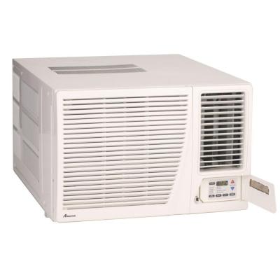 17,300 BTU R-410A Window Heat Pump Air Conditioner with 3.5 kW Electric Heat and Remote